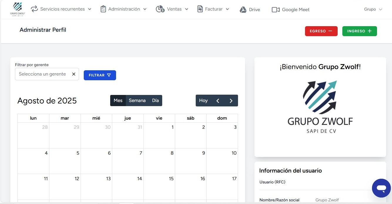Zwolf Software Mockup